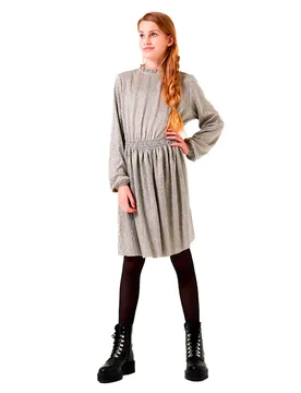 Vestito A Maniche Lunghe W281 Silver Grey 14-15 Anni