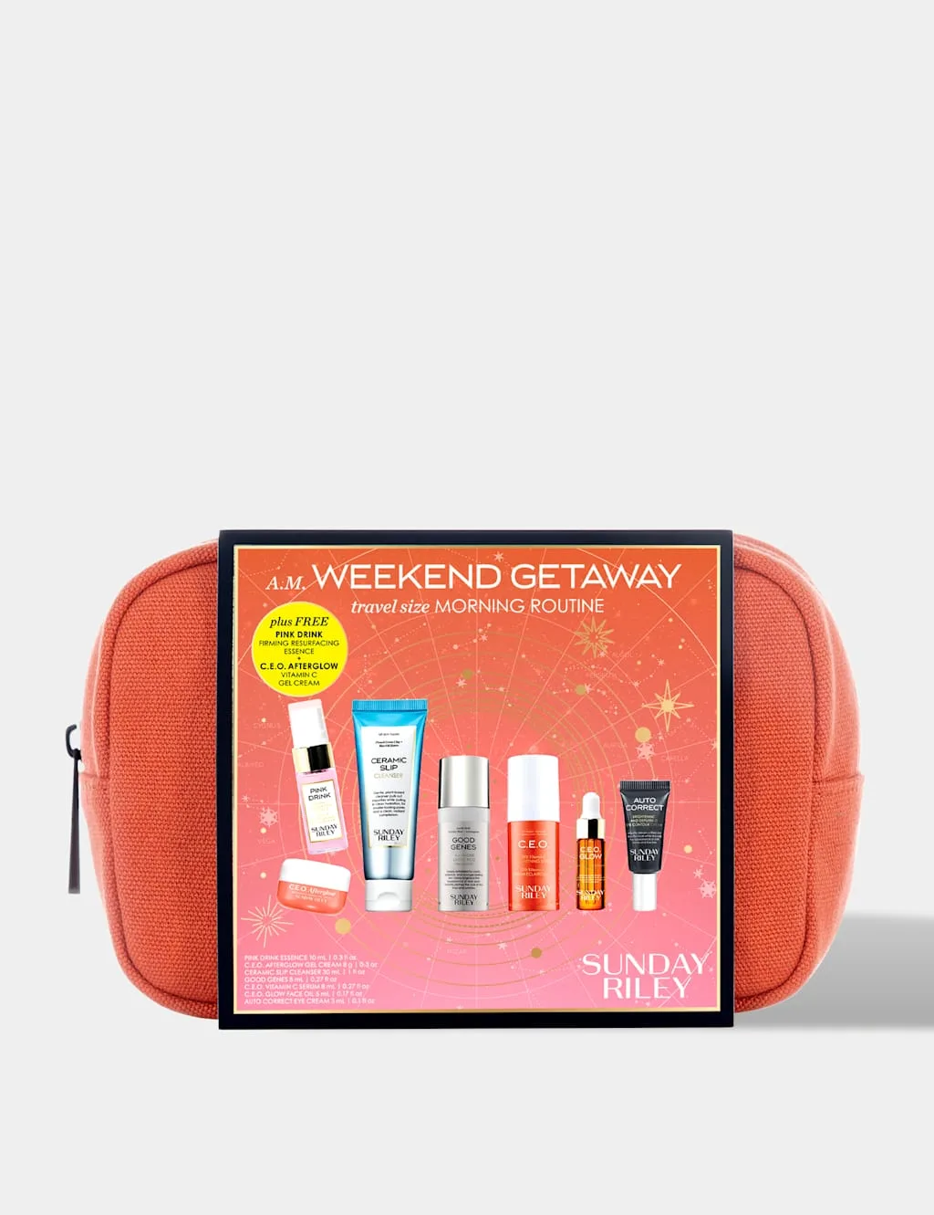 A.M. Weekend Getaway Travel Size Morning Routine Unisex - Sunday Riley - FashionsVida