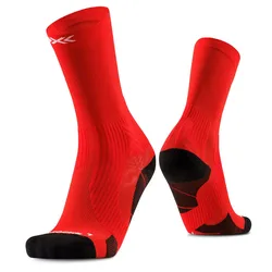 Calzini Crew Run Perform Rocket Red EU 45-47
