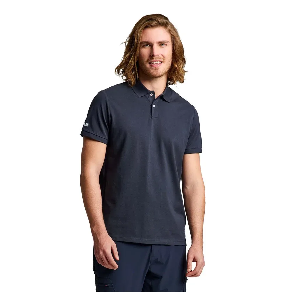 Deck Short Sleeve Polo Dark Navy L Men - SLAM - FashionsVida