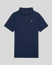 Boys' Cotton Polo Shirt in Navy