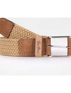 Cinturón de hombre de piel y fibras elásticas - Toni Pons - FashionsVida
