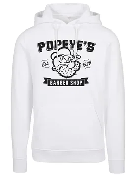 Sweat à Capuche Popeye Barber Shop White S - Mc Clothes - FashionsVida