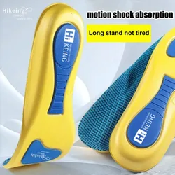 Par de plantillas deportivas de longitud completa con amortiguación de arco, absorción de impactos, livianas y transpirables, con protección de tal