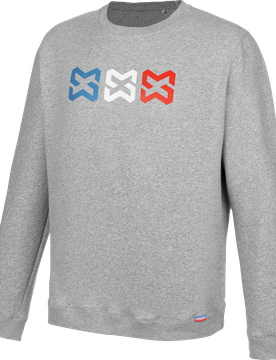 Sweat de travail col rond Made in France gris Gris clair M