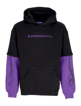 Felpa Cappuccio Uomo Logo Overhoodie Black