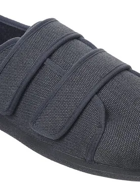 Steven Men's Extra Wide Shoes for Swollen Feet - Charcoal - Size: 12 XXW - Cosyfeet - FashionsVida
