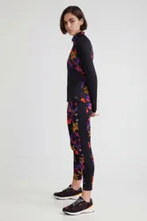 Legging fleurs BLACK XS female