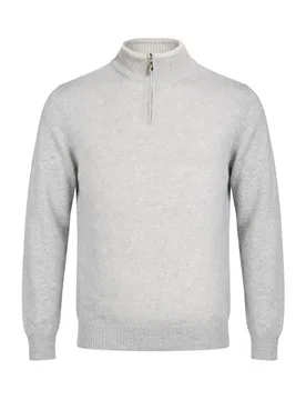 Rollkragenpullover Herren Hellgrau 50 Herren - Fedeli - FashionsVida