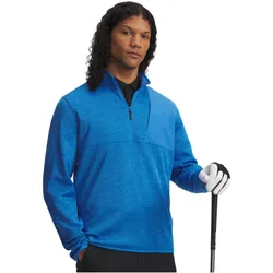 Pullover Fleece Half-Zip, blau m