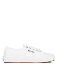 Efglu Leather Lace Up Trainers White female