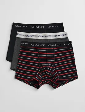 Pack de tres bóxers con estampado de algodón - Gant - FashionsVida