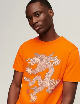 Superdry Herren x Komodo Vintage T-shirt Orange - Größe: M - 44.99 - FashionsVida