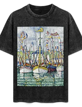 Paul Signac - Blessing Of The Tuna Fleet At Groix T-Shirt - Aliexpress - FashionsVida