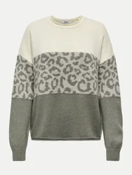 Pulover Jade mit Animalprint Mehrfarbig XL