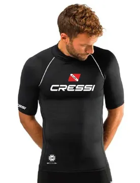 Rash Guard Manches Courtes Diving 2024 Black S