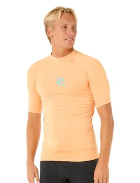 Rash Guard Manches Courtes Waves Upf Perf Mandarin Zest S