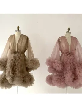 Long Sleeves Maternity Robe for Photo Shoot/Tulle Maternity Gown/Maternity Dress/Baby Shower Dress/Photography Dress - Aliexpress - FashionsVida