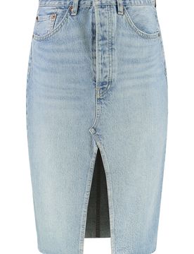 Re/done Reimagined Denim Mini Skirt