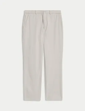 The Ultimate Regular Fit Chinos Natural Beige male - M&S - FashionsVida