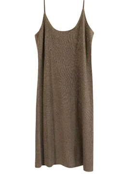 JOSEPH gold silk slip dress - Joseph - FashionsVida
