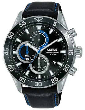 Orologio Rm33fx9 5mm 10atm Quartz Analogical Black / Black / Mineral One Size - Lorus Watches - FashionsVida