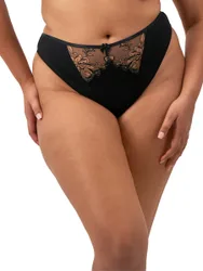 Womens Teagan Thong - Black Polyamide - Size Medium