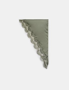 Pareo mit Spitze Khaki OS