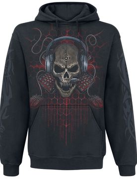 Gaming Kapuzenpullover - PC Gamer - S bis XXL - für Männer - Größe S - schwarz - Männer - male