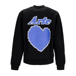 Felpa Leggera Girocollo Uomo Back Heart Crewneck Black