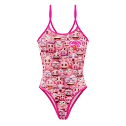 Emoji Classic Pink Swimsuit Pink M Women
