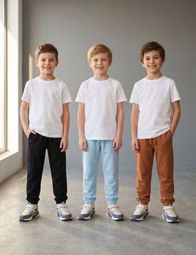Pantaloni della tuta loose jogger 3 pack - blu pallido