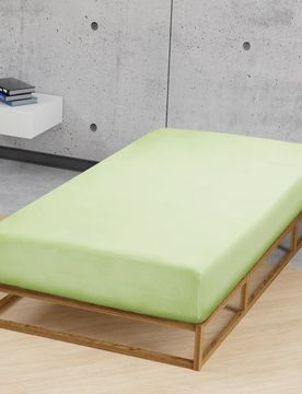 Feinjersey-Spannbetttuch pistaziengrün, 1x 180x200 cm - 200x200 cm