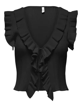 ONLMARTINE LIFE SL FRILL CARDIGAN female - XS - FashionsVida