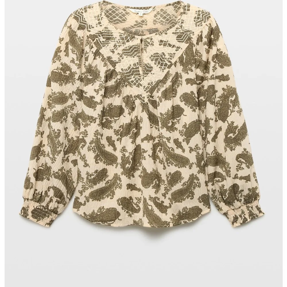 Blusa manga larga de mujer - Southern Cotton - FashionsVida