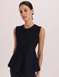 SABA Peplum Top Black female