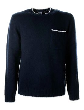 Eleventy Maglia Girocollo Blu