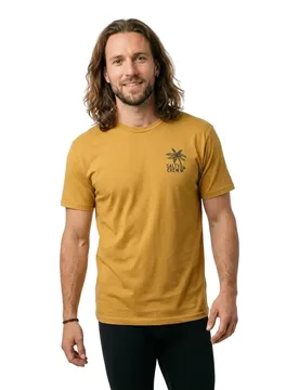 T-shirt à Manches Courtes Day Off Classic Mineral Yellow L - Salty Crew - FashionsVida