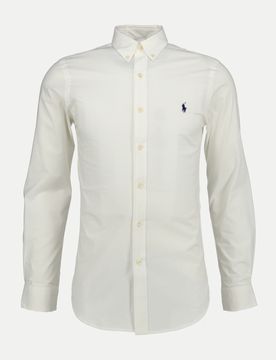 Polo Slim-Fit Hemd mit Stretch Weiß XXL