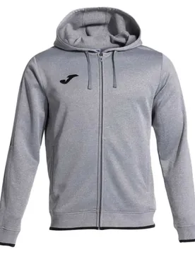 Felpa Con Cappuccio Olimpiada Grey Melange / Black 7-8 Anni