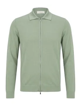 Strickjacke Herren Salbeigrün 48,50,52,58 Herren - FILIPPO DE LAURENTIIS - FashionsVida