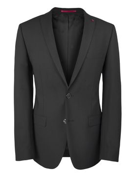 Slim-Fit Baukasten Sakko Schwarz 28