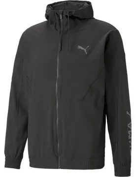Fit Woven Herren Jacke, schwarz L