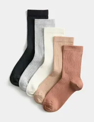 Pack Cotton Rich Socks (6 Small - 7 Large) Multi male