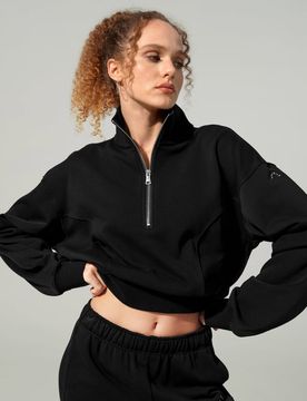 Maglia Mezza Zip Donna Heirloom '89 S - Setosa, Traspirante, Elegante in SILKERRY™
