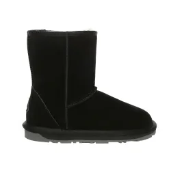 Mens Men Kookaburra Short Classic Boots - Black Suede - Size Uk 14