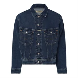 Mens Fit Jacket In Blue - Size Large