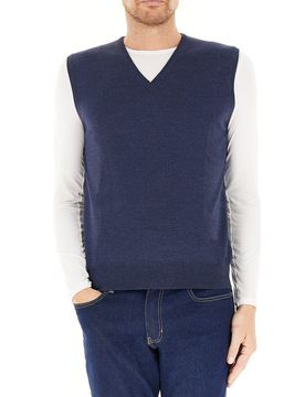 GRAN SASSO Gilet in lana BLU 50