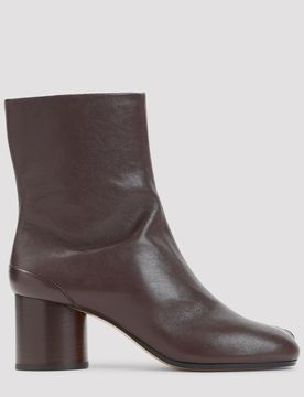 Tabi Ankle Boots in Leather with 6cm Heel