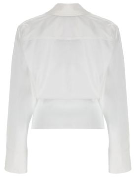 Asymmetric Cotton Poplin Shirt